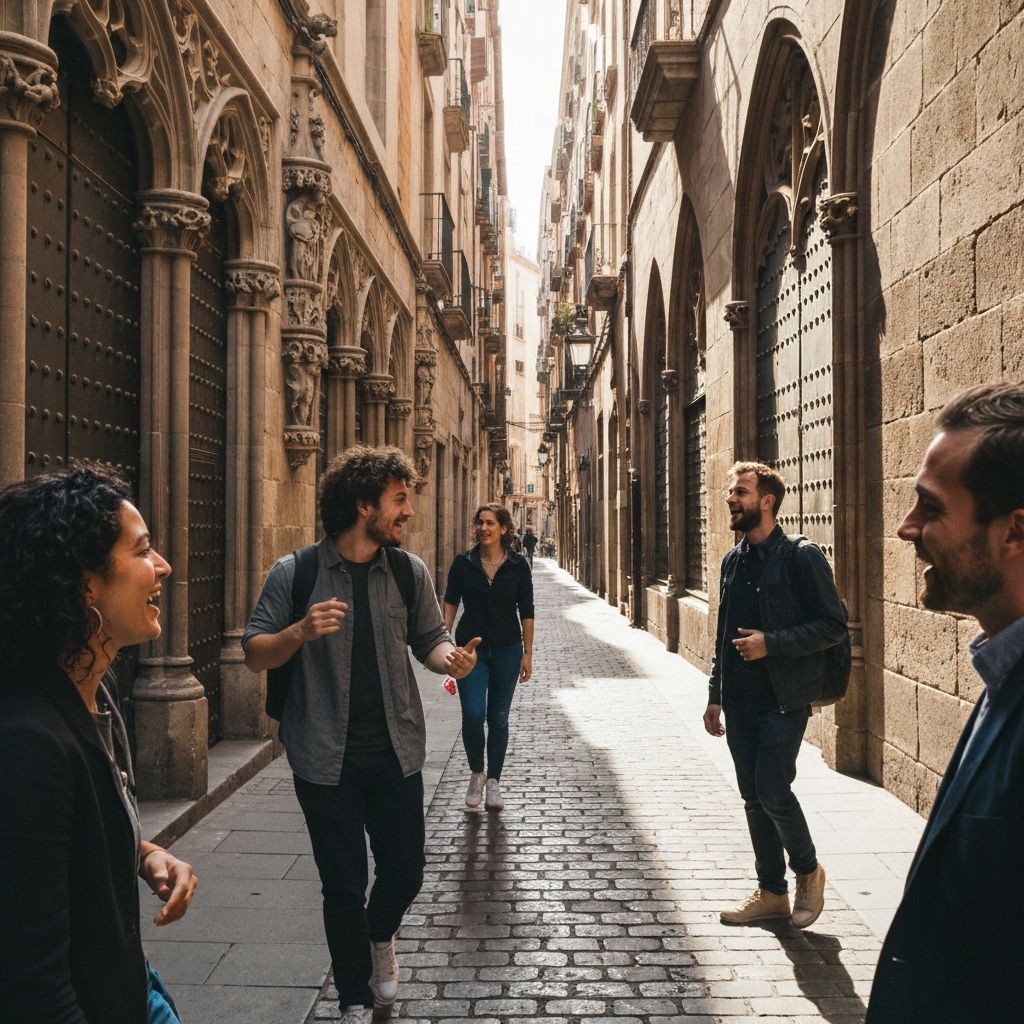 Walking in Gothic Quarter